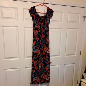 Fashion Nova Vibrant Red and Blue Dress